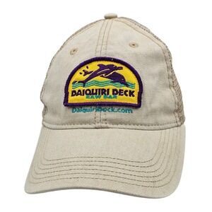 Daiquiri Deck Raw Bar Trucker Hat Legacy Athletic Snapback Florida Beach Khaki